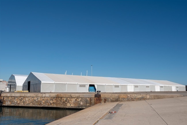Grup Vall amplía el área de almacenaje en el Puerto de Tarragona - Naves desmontables y carpas industriales