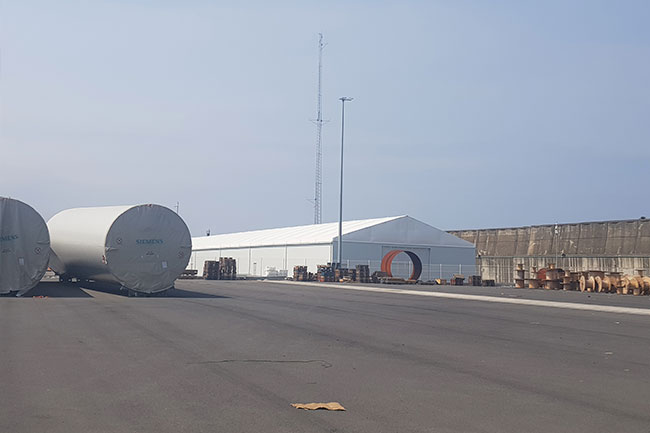 Haizea Wind Group amplía sus instalaciones con la tecnología y experiencia de VALL - Naves desmontables y carpas industriales